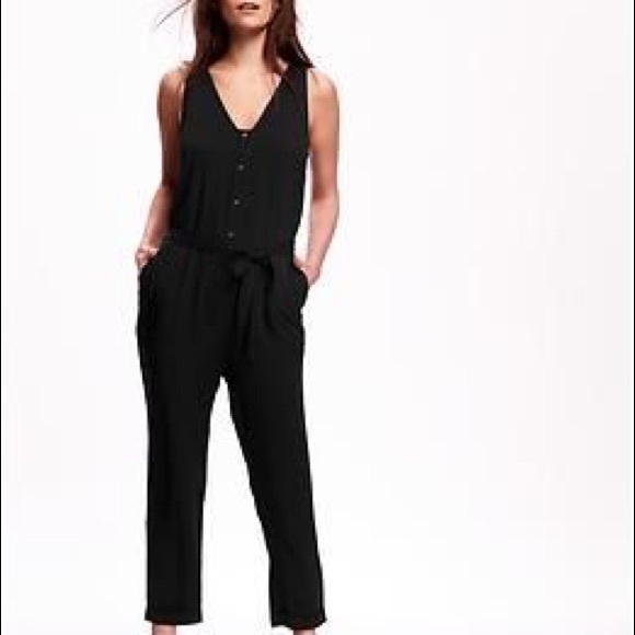 simple black jumpsuit
